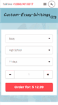 Mobile Screenshot of custom-essay-writings.com